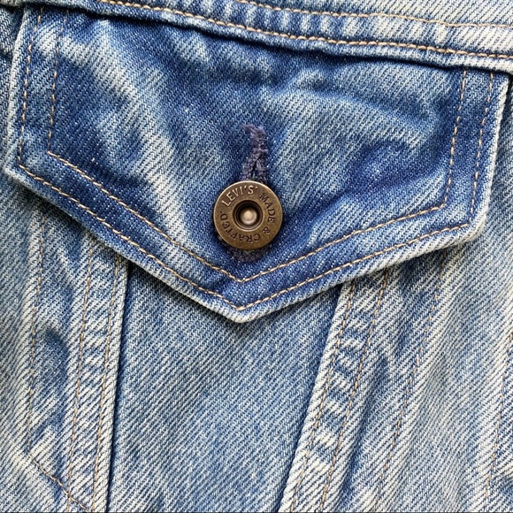 Levi’s made & crafted denim ombré embroidered trucker jacket XS - Picture 6 of 12